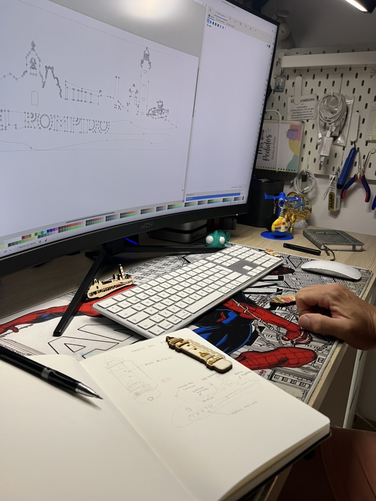 Diseño digital de una pieza antes de fabricarla en el taller